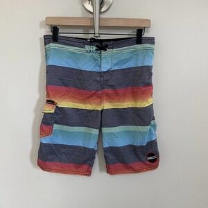 O’Neill Men’s Board Shorts Swim Trunks Size 29 – Multi-Color Stripe